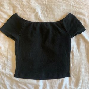 Black crop top